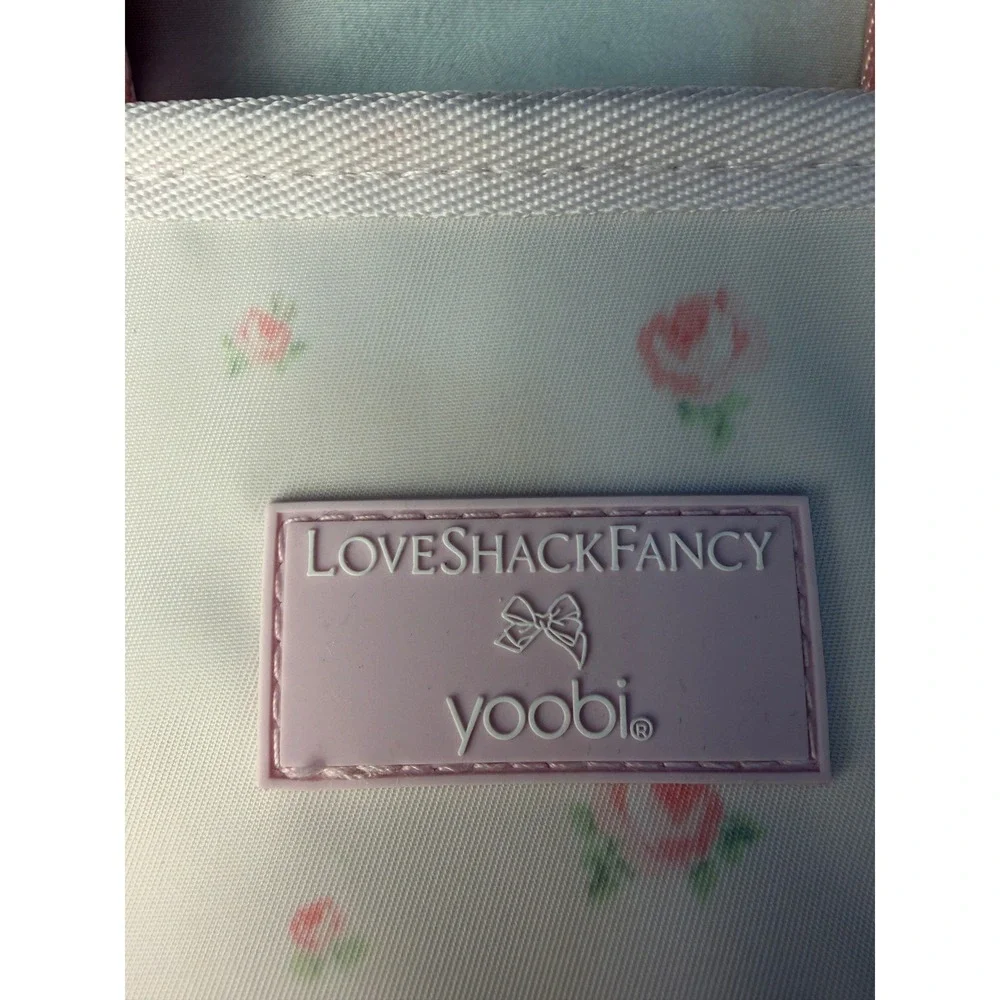 LoveShackFancy x Target Yoobi Floral Lunch Bag Tote Ballet Bloom Pink Rose NWT